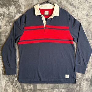 Denver Hydes Long Sleeve Polo Rugby T Shirt Size XL